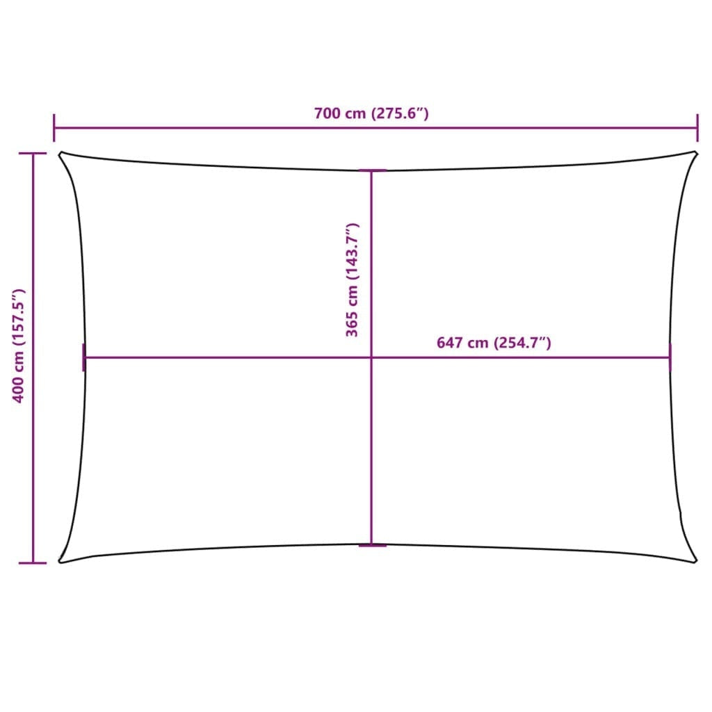 Tenda Parasole a Vela in Tessuto Oxford 4×7 m Verde Scuro - Image 192 of 211