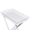 Tavolino Laterale con Vassoio Removibile Altezza 72,5 cm Bianco - Image 213 of 250