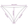 Parasole a Vela in Tessuto Oxford Triangolare 2,5×2,5×3,5 m Verde Scuro - Image 150 of 250