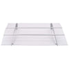 vidaXL Door Awning, 3 mm Polycarbonate, 120x90 cm, Silver and Transparent - Image 142 of 250