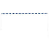 Tenda da Sole Retrattile Manuale 350×150 cm Blu e Bianco - Image 206 of 250