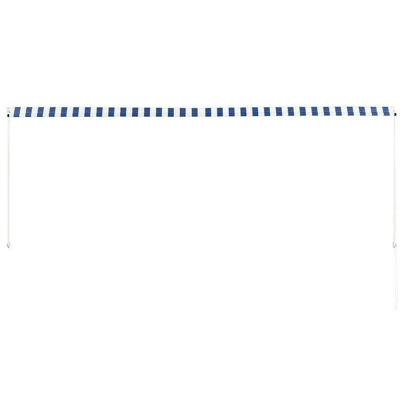 Tenda da Sole Retrattile Manuale 350×150 cm Blu e Bianco - Image 206 of 250