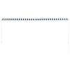 Tenda da Sole Retrattile Manuale 350×150 cm Blu e Bianco - Image 212 of 250