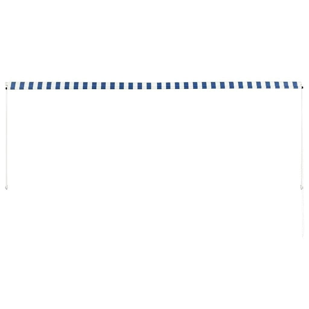 Tenda da Sole Retrattile Manuale 350×150 cm Blu e Bianco - Image 212 of 250