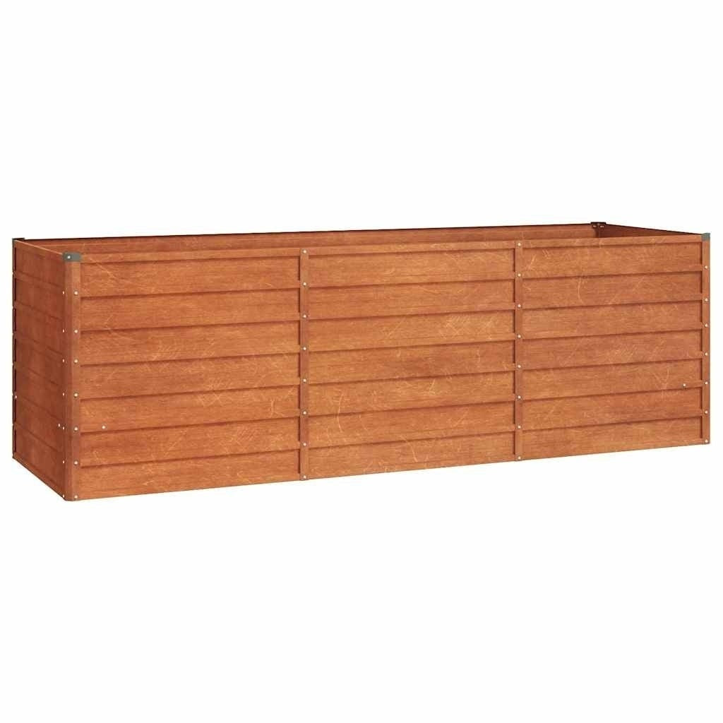 Letto Rialzato da Giardino Acciaio Corten 240×80×77 cm Ruggine - Image 135 of 250