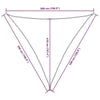 Parasole a Vela Oxford Triangolare 5×5×5 m Nero - Image 186 of 250