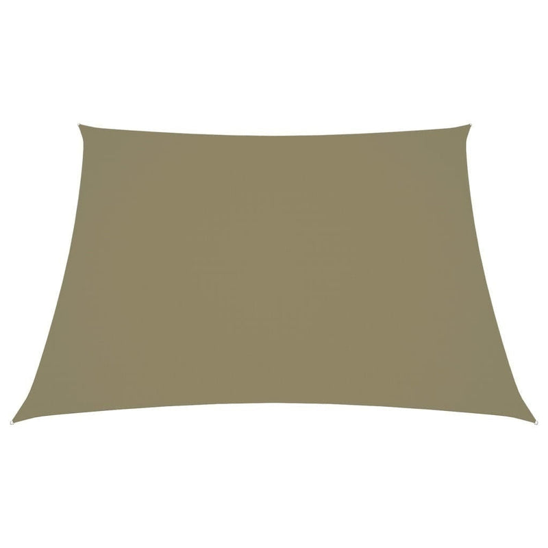 vidaXL Toldo vela trapezoidal de tela Oxford 2/4x3 m Beige - Image 247 of 250