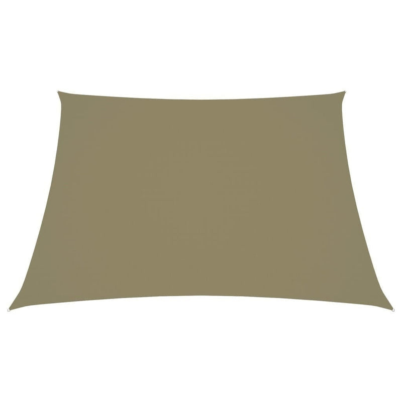 vidaXL Toldo vela trapezoidal de tela Oxford 2/4x3 m Beige - Image 248 of 250
