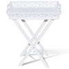 Tavolino Laterale con Vassoio Removibile Altezza 72,5 cm Bianco - Image 219 of 250