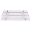 vidaXL Door Awning, 3 mm Polycarbonate, 120x90 cm, Silver and Transparent - Image 156 of 250