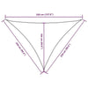 Parasole a Vela in Tessuto Oxford Triangolare 2,5×2,5×3,5 m Verde Scuro - Image 198 of 250