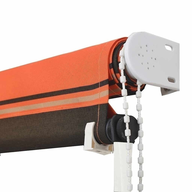 Tenda da Sole Retrattile Poliestere con Rivestimento PA 250×150 cm Arancione e Marrone - Image 173 of 250