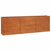 Letto Rialzato da Giardino in Acciaio Corten 240×40×77 cm Ruggine - Image 76 of 250