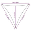Parasole a Vela Oxford Triangolare 5×5×5 m Nero - Image 205 of 250