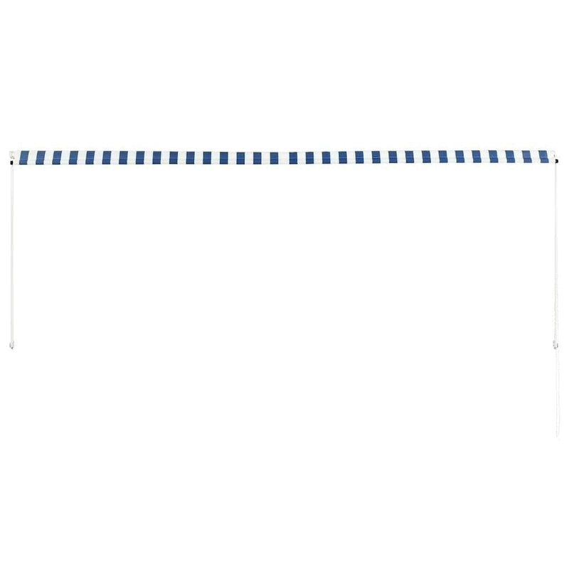 Tenda da Sole Retrattile Manuale 350×150 cm Blu e Bianco - Image 224 of 250