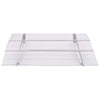 vidaXL Door Awning, 3 mm Polycarbonate, 120x90 cm, Silver and Transparent - Image 171 of 250