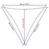 Parasole a Vela Oxford Triangolare 5×5×5 m Nero - Image 225 of 250