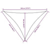 Parasole a Vela in Tessuto Oxford Triangolare 2,5×2,5×3,5 m Verde Scuro - Image 222 of 250