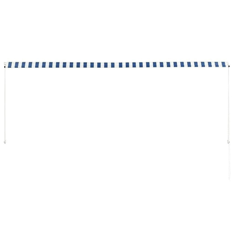 Tenda da Sole Retrattile Manuale 350×150 cm Blu e Bianco - Image 246 of 250