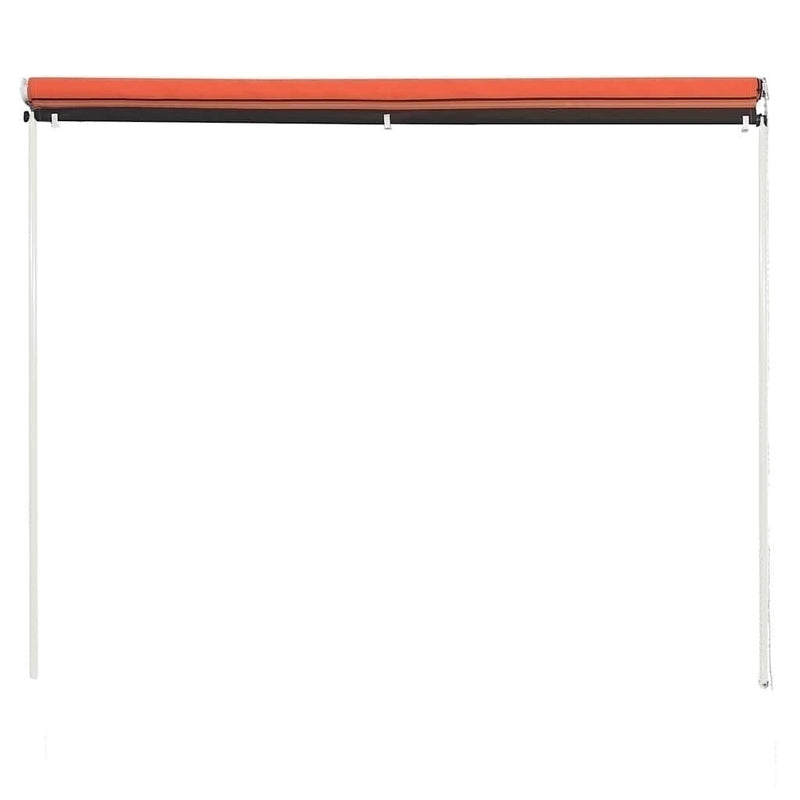 Tenda da Sole Retrattile Poliestere con Rivestimento PA 250×150 cm Arancione e Marrone - Image 176 of 250