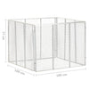 Compostiera da Giardino in Ferro Zincato 100×100×77 cm Argento - Image 39 of 250