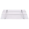 vidaXL Door Awning, 3 mm Polycarbonate, 120x90 cm, Silver and Transparent - Image 186 of 250