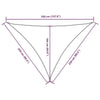Parasole a Vela in Tessuto Oxford Triangolare 2,5×2,5×3,5 m Verde Scuro - Image 246 of 250