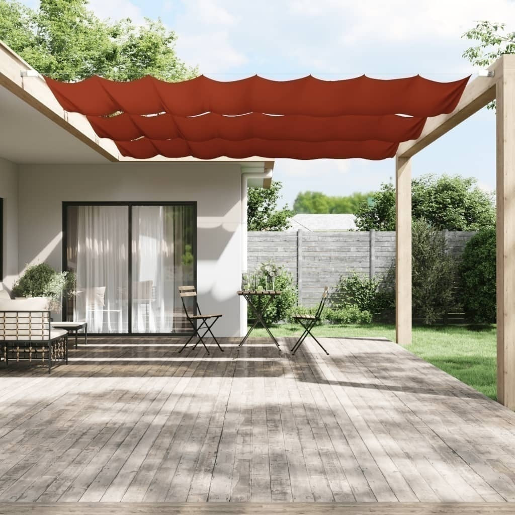vidaXL Paravientos Vertical de Tejido Oxford 140 x 420 cm Terracota - Image 236 of 250