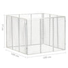 Compostiera da Giardino in Ferro Zincato 100×100×77 cm Argento - Image 48 of 250