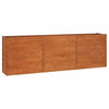 Letto Rialzato da Giardino in Acciaio Corten 240×40×77 cm Ruggine - Image 124 of 250