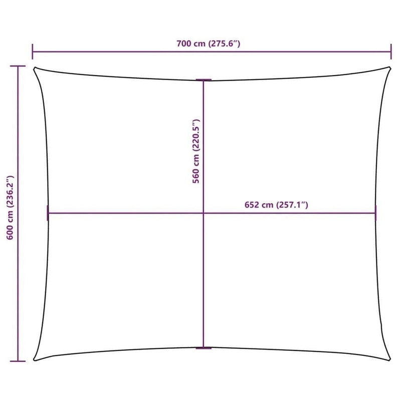 Parasole a Vela Oxford Rettangolare 6×7 m Verde Scuro - Image 250 of 250