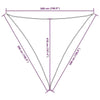 Parasole a Vela Oxford Triangolare 5×5×5 m Nero - Image 245 of 250
