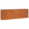 Letto Rialzato da Giardino in Acciaio Corten 240×40×77 cm Ruggine - Image 159 of 250