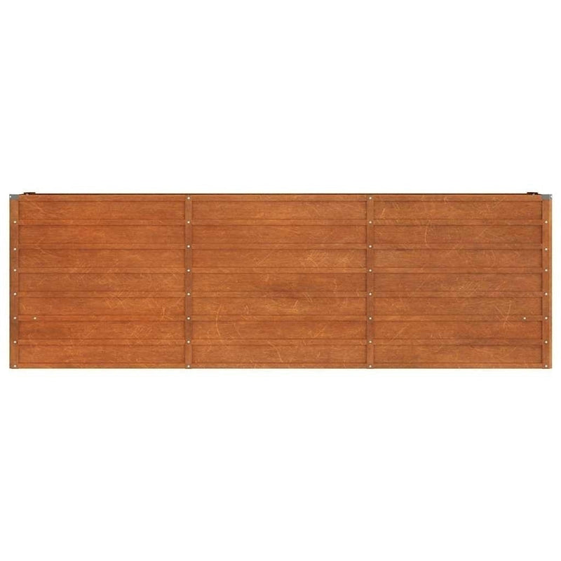 Letto Rialzato da Giardino in Acciaio Corten 240×40×77 cm Ruggine - Image 163 of 250