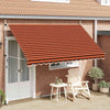 Tenda da Sole Retrattile Manuale 350 cm Arancione e Marrone - Image 172 of 250