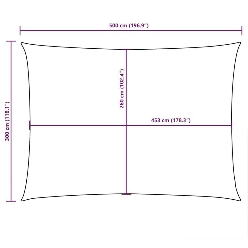 Parasole a Vela Oxford Rettangolare 3×5 m Antracite - Image 106 of 250