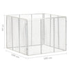 Compostiera da Giardino in Ferro Zincato 100×100×77 cm Argento - Image 72 of 250