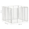 Compostiera da Giardino in Ferro Zincato 100×100×77 cm Argento - Image 76 of 250