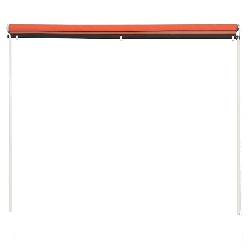 Tenda da Sole Retrattile Poliestere con Rivestimento PA 250×150 cm Arancione e Marrone - Image 221 of 250