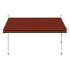 Tenda da Sole Retrattile Manuale in Acciaio 300 cm Arancione e Marrone - Image 84 of 159