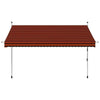 Tenda da Sole Retrattile Manuale in Acciaio 300 cm Arancione e Marrone - Image 92 of 159