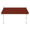 Tenda da Sole Retrattile Manuale in Acciaio 300 cm Arancione e Marrone - Image 97 of 159