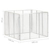Compostiera da Giardino in Ferro Zincato 100×100×77 cm Argento - Image 124 of 250