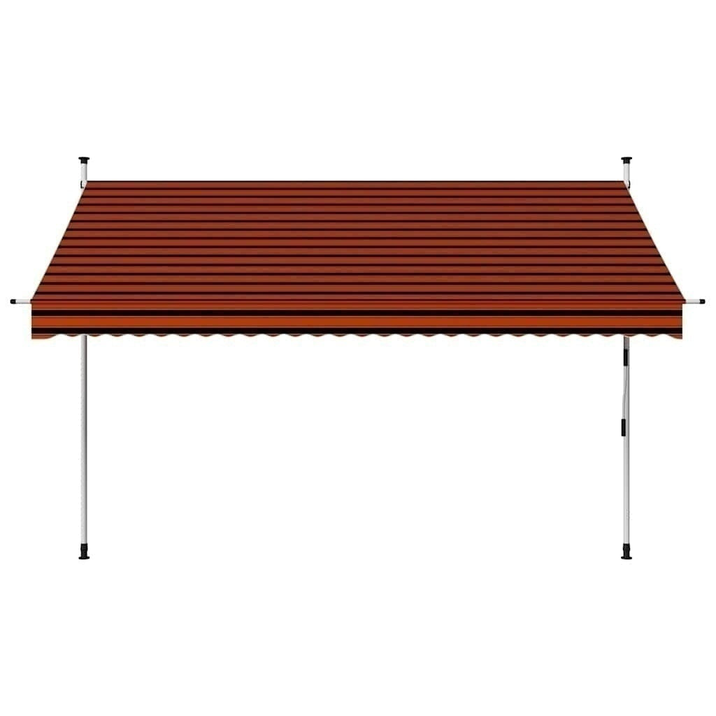 Tenda da Sole Retrattile Manuale in Acciaio 300 cm Arancione e Marrone - Image 95 of 159