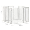 Compostiera da Giardino in Ferro Zincato 100×100×77 cm Argento - Image 160 of 250