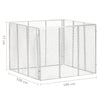 Compostiera da Giardino in Ferro Zincato 100×100×77 cm Argento - Image 172 of 250