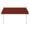 Tenda da Sole Retrattile Manuale in Acciaio 300 cm Arancione e Marrone - Image 113 of 159