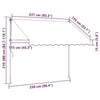 Tenda da Sole Retrattile Manuale con LED 250 cm Gialla e Blu - Image 125 of 170