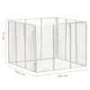 Compostiera da Giardino in Ferro Zincato 100×100×77 cm Argento - Image 220 of 250