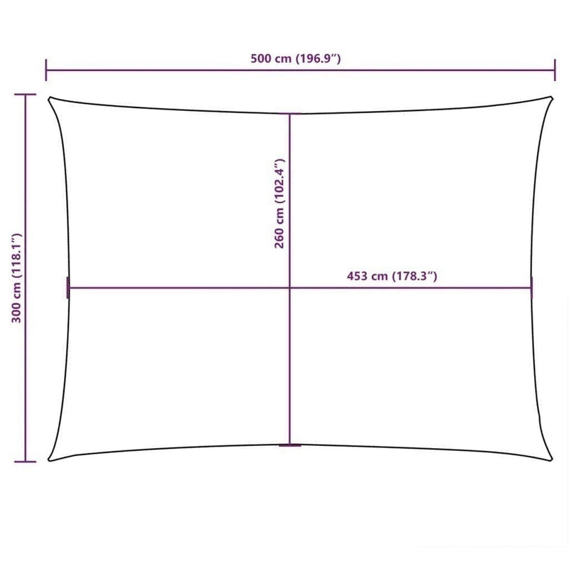 Parasole a Vela Oxford Rettangolare 3×5 m Antracite - Image 202 of 250